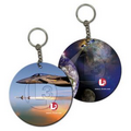 3D Lenticular EVA Foam Round Key Chain (Custom Image)